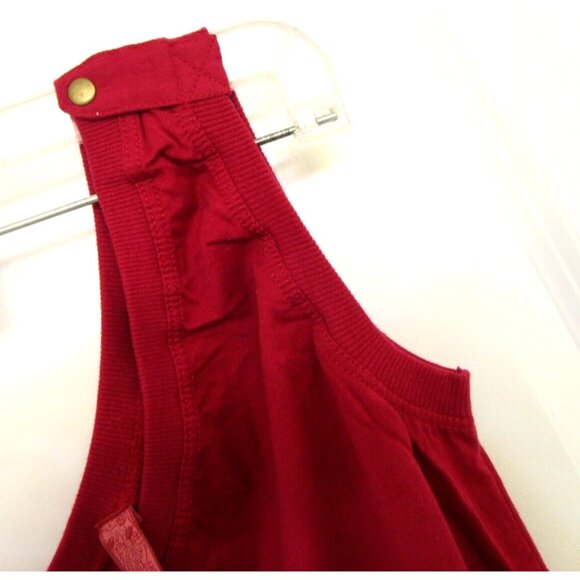 BSK Casual Connection by Bershka Women One Shoulder Top - Medium Cotton Red NWT - Picture 12 of 16